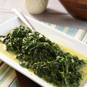 Sauteed Spinach and Parmesan