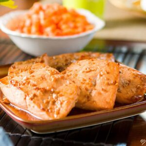 Soy Glazed Salmon with Fried Rice (Preassembled)