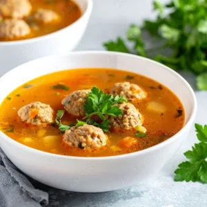 Mexican-Style Albondigas Meatball Soup