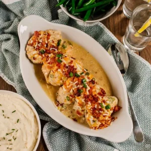Pub-Style Chicken with Mashed Potatoes