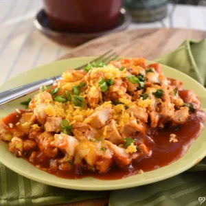 Green Chile Chicken Tamale Pie